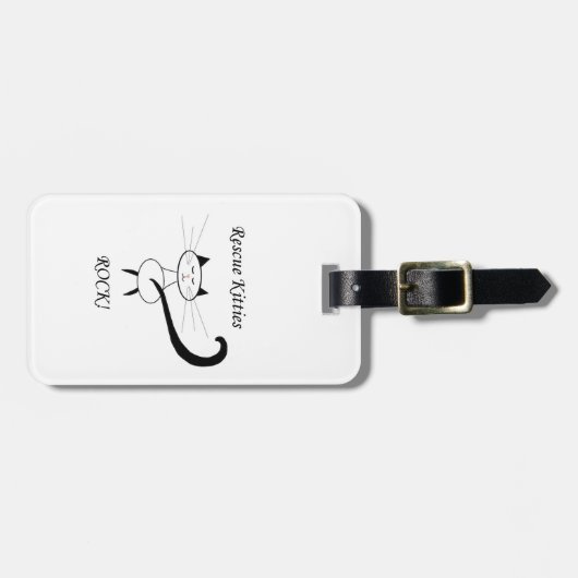 Redding Katten Rock! Bagagelabel (Voorkant horizontaal)