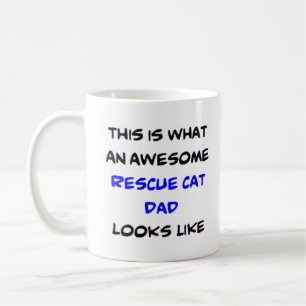 redding kattenvader, geweldige koffiemok
