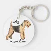 Redding Lakeland Terrier Sleutelhanger (Achterkant)