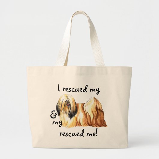 Redding Lhasa Apso Grote Tote Bag (Voorkant)