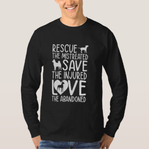 Redding mishandeld Bewaar Gewonde Liefde Verlaten T-shirt
