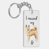 Redding Noors Buhund Sleutelhanger (Voorkant Links)