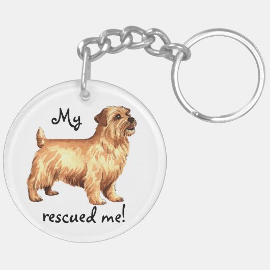 Redding Norfolk Terrier Sleutelhanger (Achterkant Links)