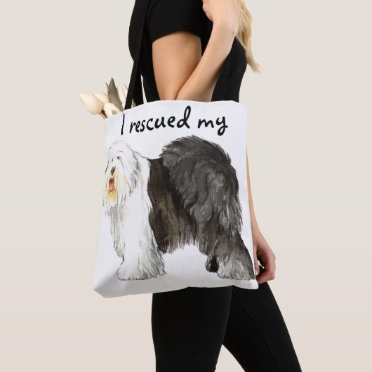 Redding oude Engelse Sheepdog Draagtas (Dichtbij)