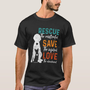 Redding sparen Liefde Dierenredding Dog Cat T-shirt