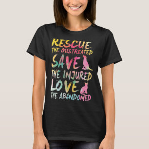 Redding sparen Love Cute Animal Rescue.Dog Cat T-shirt