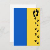 Redding van dieren in Oekraïne Bedankkaart (Voorkant / Achterkant)