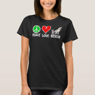 Redding van vredesliefde Dierenbescherming Dierenb T-shirt