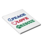 Redding van vredesliefde notitieblok (Schuin)