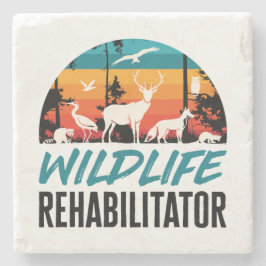 Redding voor herstel in het wild stenen onderzetter