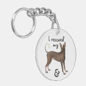 Redding Xoloitzcuintli Sleutelhanger (Voorkant Links)