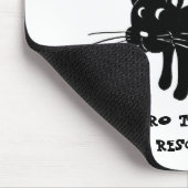 Redding zwarte katten Mousepad Muismat (Hoek)