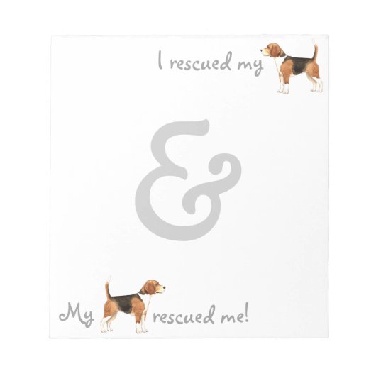 Reddingsbeagle Notitieblok (Voorkant)