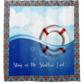 Reddingsboei voor reddingsboei douchegordijn (Voorkant)