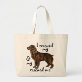 Reddingsboykin-spaniel grote Canvas tas (Voorkant)