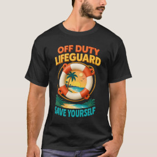 Reddingsbrigadist buiten dienst, ik ben op vakanti t-shirt