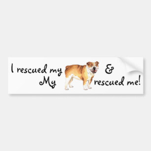 Reddingsbulledog Bumpersticker