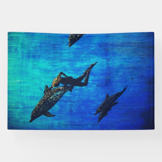 Reddingsdolfijnen Spandoek (Horizontaal)