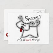 Reddingsdosis ... Het is een liefdesding Briefkaart (Voorkant / Achterkant)