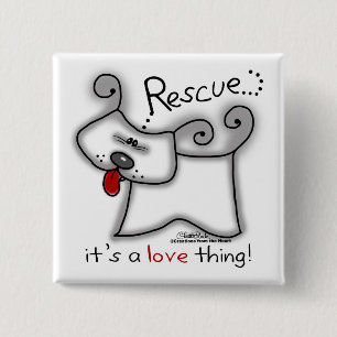 Reddingsdosis ... Het is een liefdesding Vierkante Button 5,1 Cm