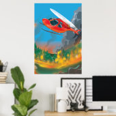 Reddingshelikopter Poster (Thuiskantoor)
