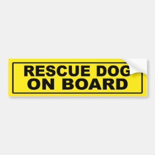 Reddingshond aan boord bumpersticker