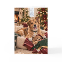 Reddingshond Eerste Kerstdag Kaart