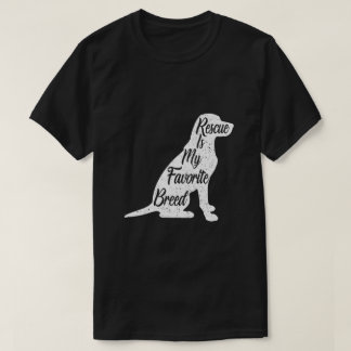 Reddingshond Favoriete rassilhouet T-shirt