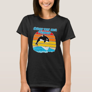Reddingskiller Whale Orcas Save the Zee Pandas Mar T-shirt