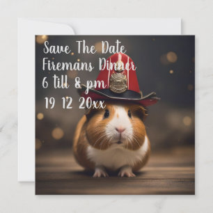 **"Reddingsklaar: cavia in het Pet van een brandwe Save The Date