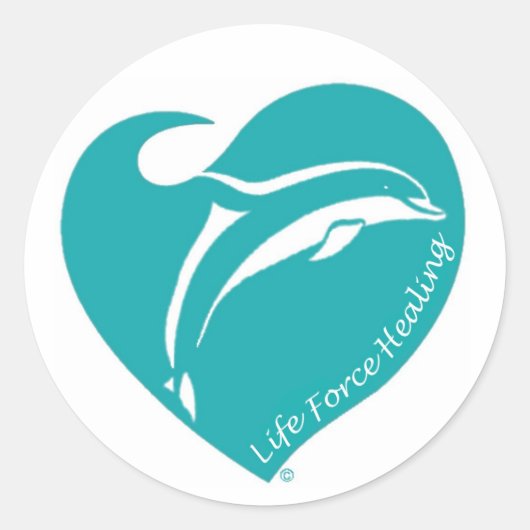 Reddingskrachten Ronde Sticker (Voorkant)