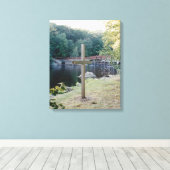 Reddingskruis Canvas Afdruk (Insitu (Houten vloer))