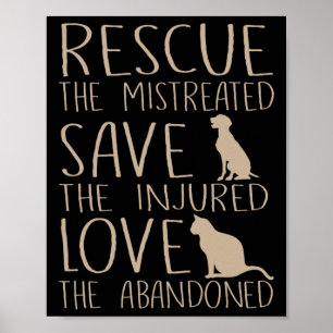 Reddingsliefde voor dieren - Kute Animal Rescue Do Poster