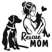 Reddingsmam Vierkante Sticker