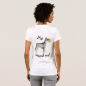 reddingsminiatuur Bull Terrier Schnauzer T-shirt (Achterkant volledig)