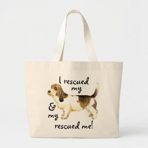 Reddingspetit Basset Griffon Vendéen Grote Tote Bag