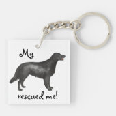 Reddingsplatte reddingsophaalservice sleutelhanger (Achterkant)