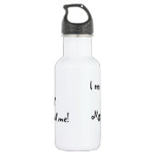 Reddingsplatte reddingsophaalservice waterfles  (Achterkant)