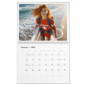Reddingsteam op het strand kalender (Feb 2026)
