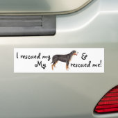 Reddingsteigers voor de Zwitserse bergen Bumpersticker (Op auto)