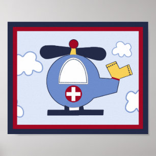 Reddingsvoertuig #3 Helikopter Poster/Afdruk Poster