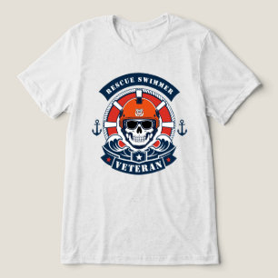 Reddingszwemmer Veteraan Tri-Blend Shirt