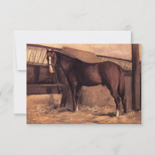 Reddish Bay Paard in de Stallen Kaart