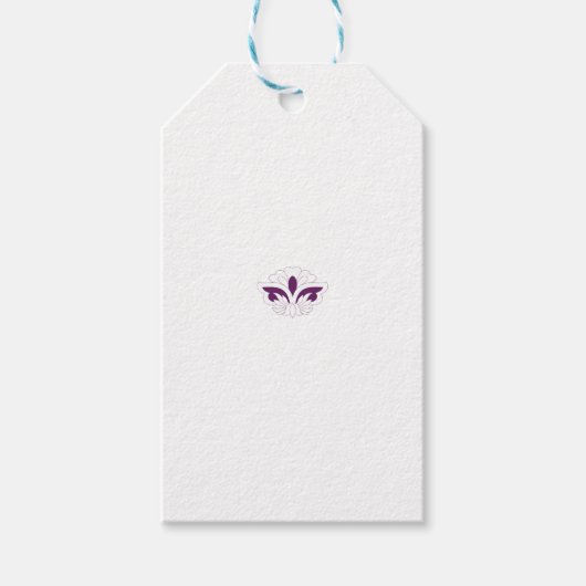 Reddish Magenta decoratief Cadeaulabel (Voorkant)