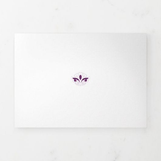 Reddish Magenta decoratief Drieluik Kaart (Cover)