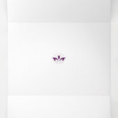 Reddish Magenta decoratief Drieluik Kaart (Binnenkant midden)