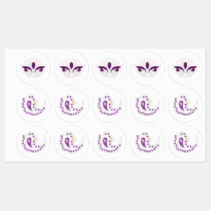 Reddish Magenta decoratief Labels