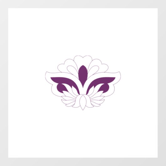 Reddish Magenta decoratief Raamsticker (Vel)