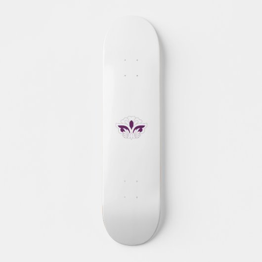 Reddish Magenta decoratief Skateboard (Voorkant)