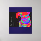 Reddish-Orange Fox Warrior Princess  Canvas Afdruk (Voorkant)